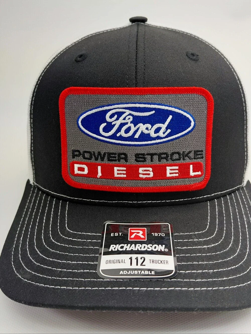 Ford Power Stroke Diesel Richardson Embroidered Trucker Cap Hat Mesh Snapback